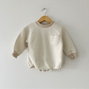 ORCAS LUCILLE | Waffle Sweatshirt Bubble | 12-18 mos